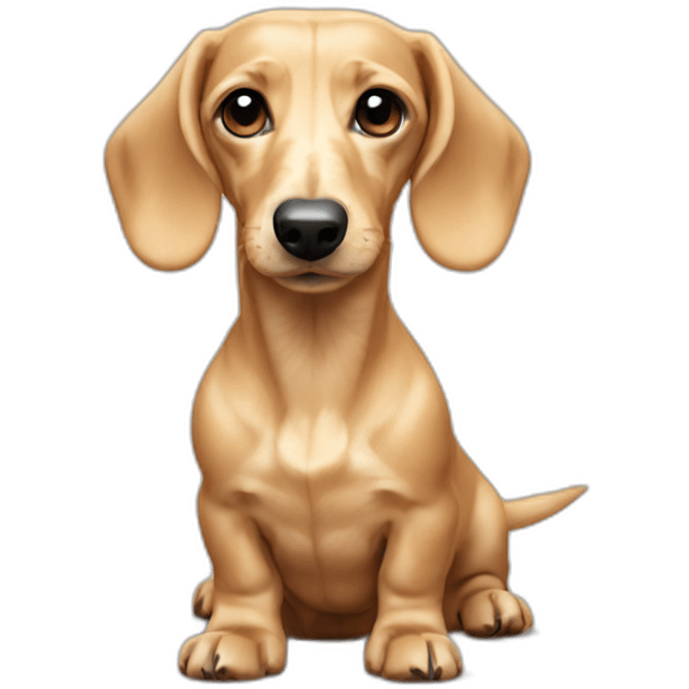 english cream dachshund emoji