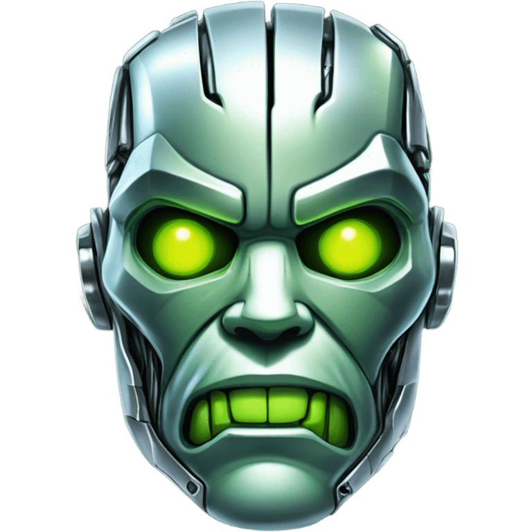 Robot Ghost Hulk Terminator Face emoji