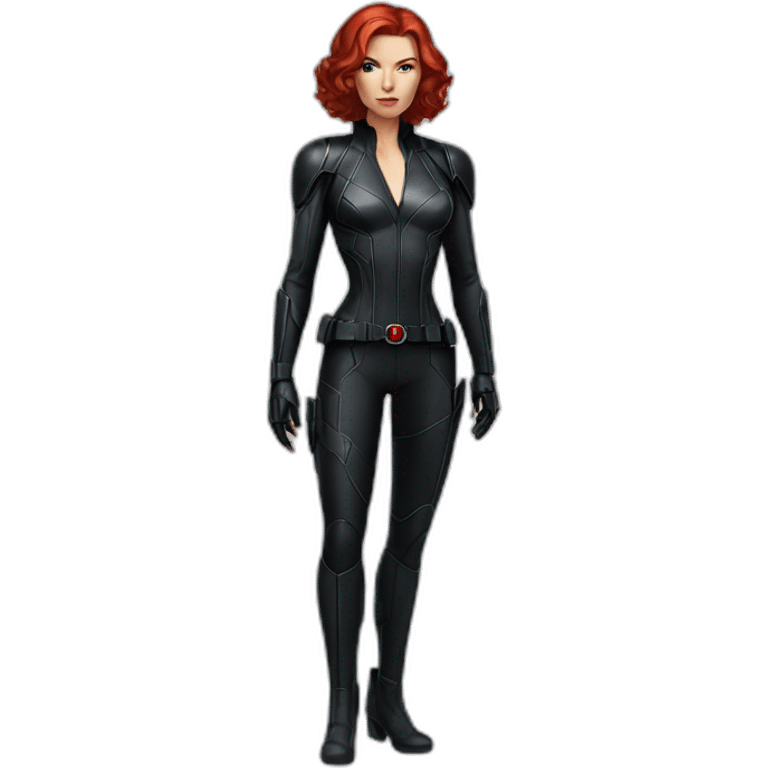 fullbody Black Widow marvel emoji