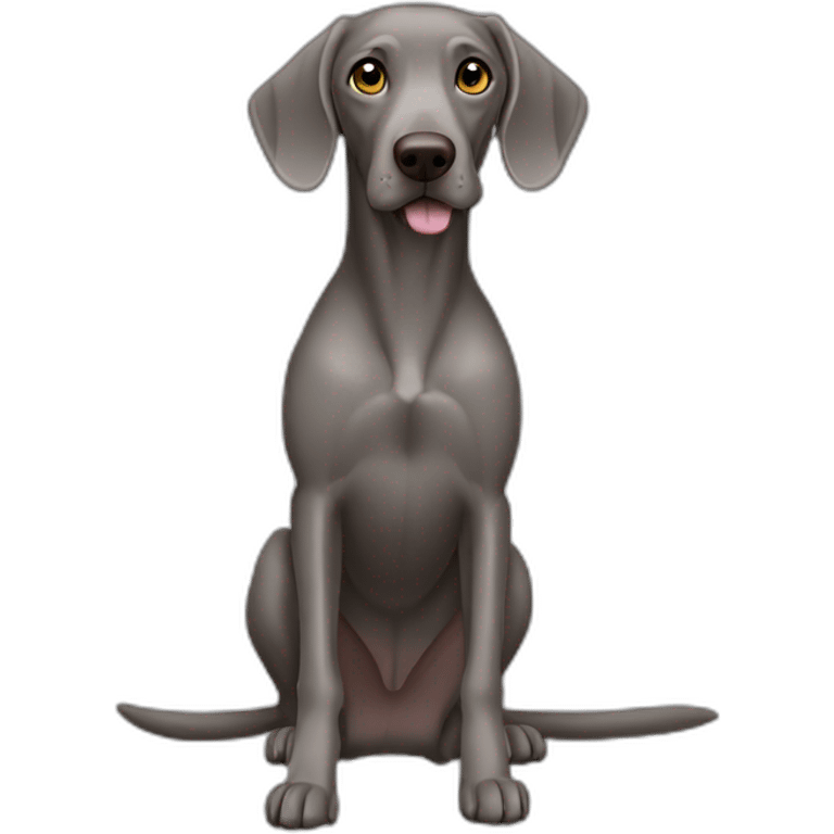 weimaraner hunt emoji