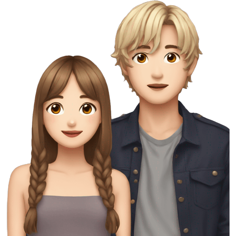 girl with taehyung emoji