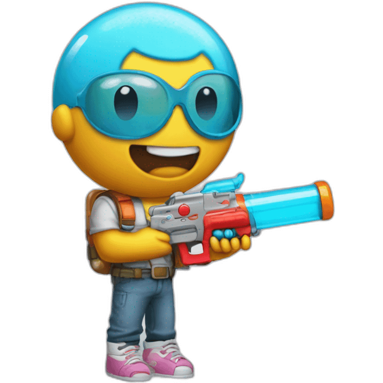 Gumball watterson with supersoaker emoji