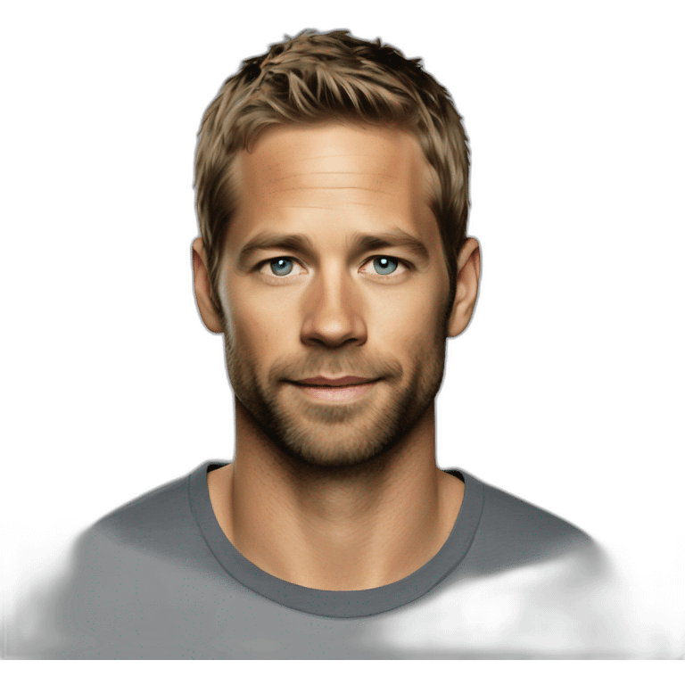 actor paul walker wearing a t-shirt emoji