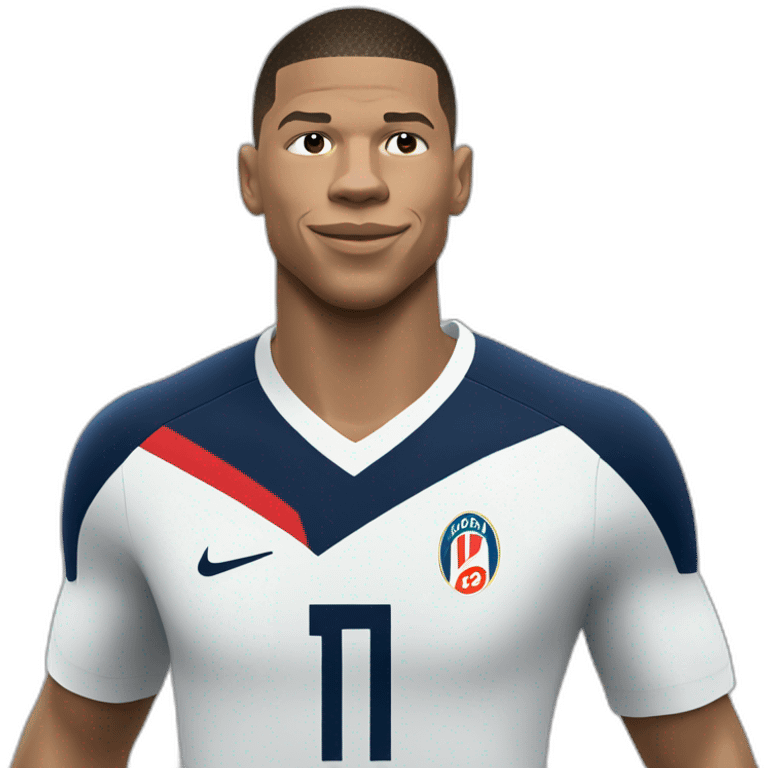 Mbappé qui sert la main de Ronaldo emoji