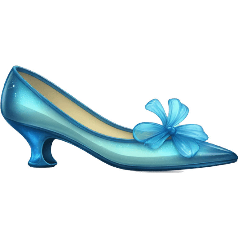 Blue glass slipper emoji