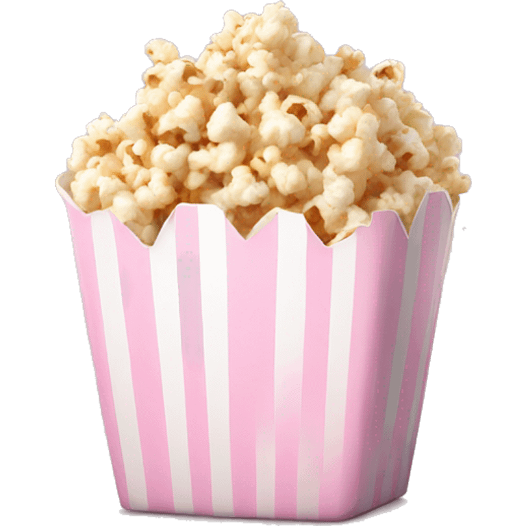 Light pink popcorn emoji