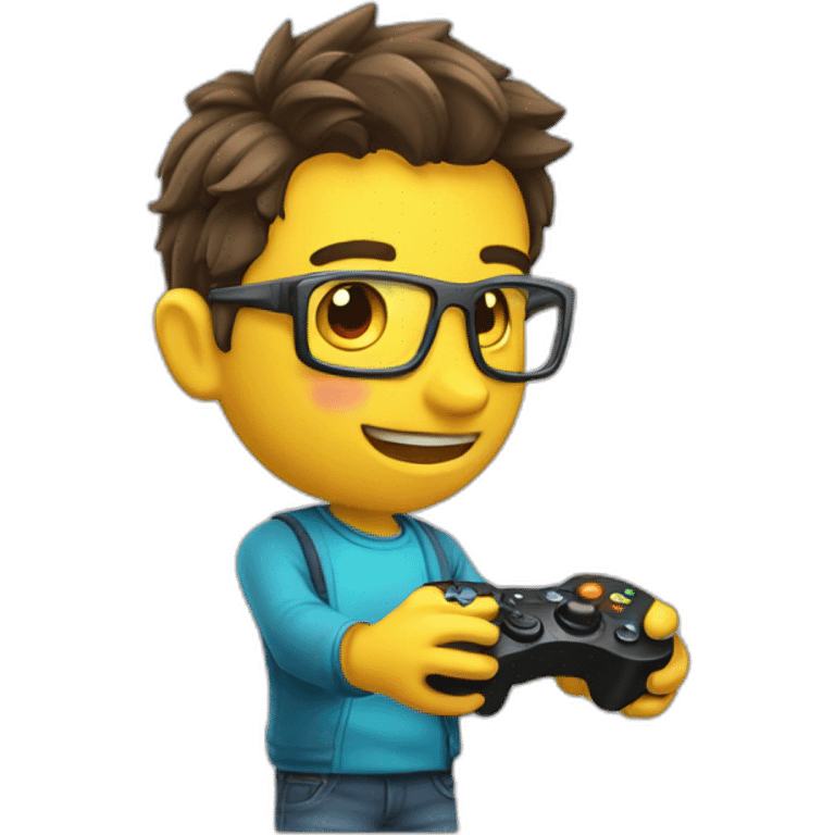 Gamer feliz emoji