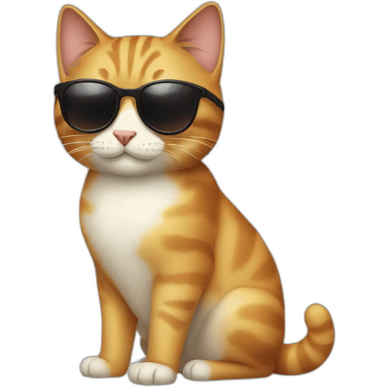 Cat with sunglasses emoji