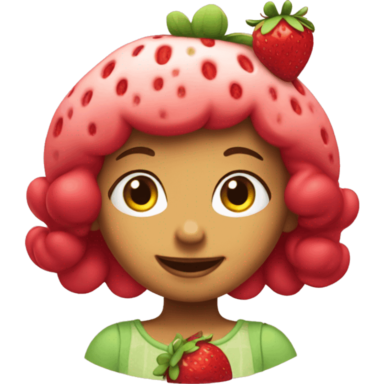 Strawberry shortcake character  emoji