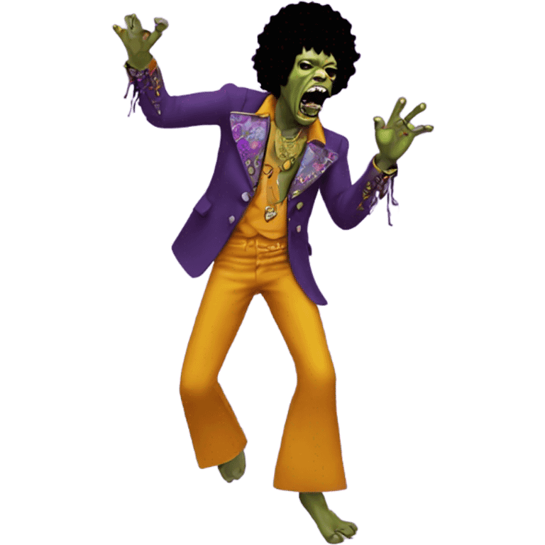 jimi hendrix zombie dancing emoji