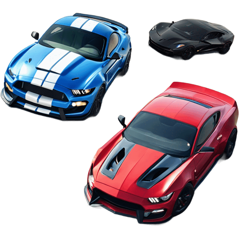 Shelby mustang GT500 vs Lamborghini hurican emoji