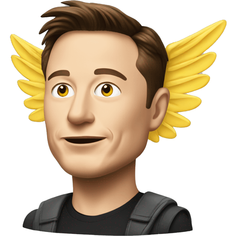 Elon musk with wings  emoji