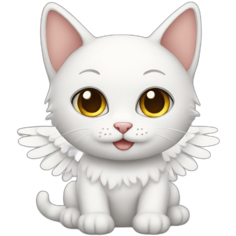 Angel cat emoji