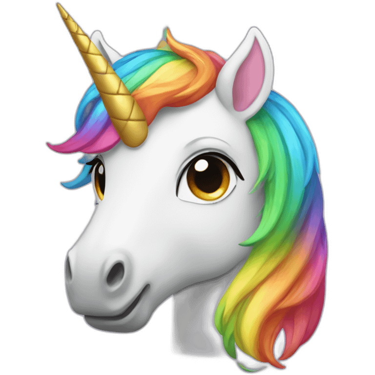 Rainbow Unicorn emoji