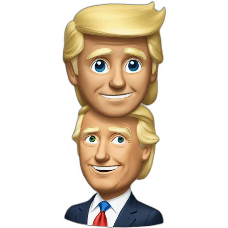 Trump avec obama emoji