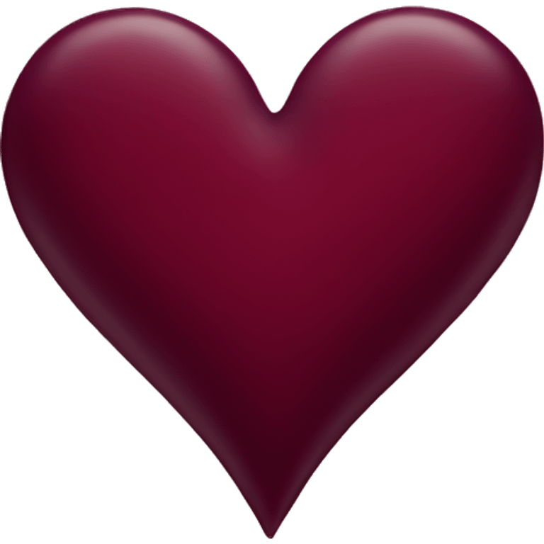 burgundy heart  emoji