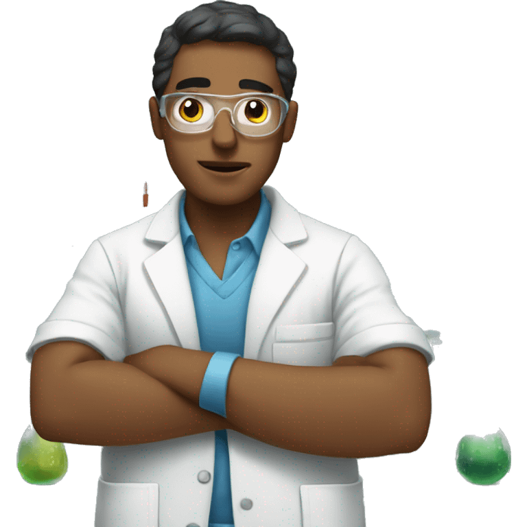 guy in laboratory emoji