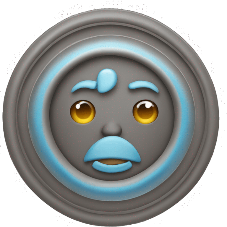 Circulo azúl con vereficación emoji