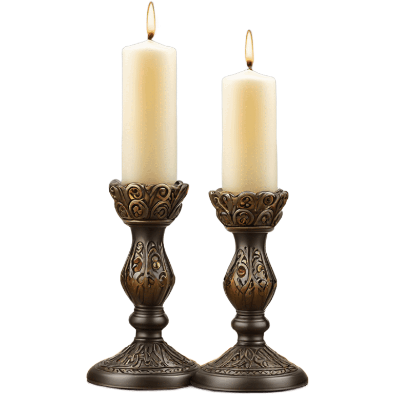 Shabbat candles  emoji