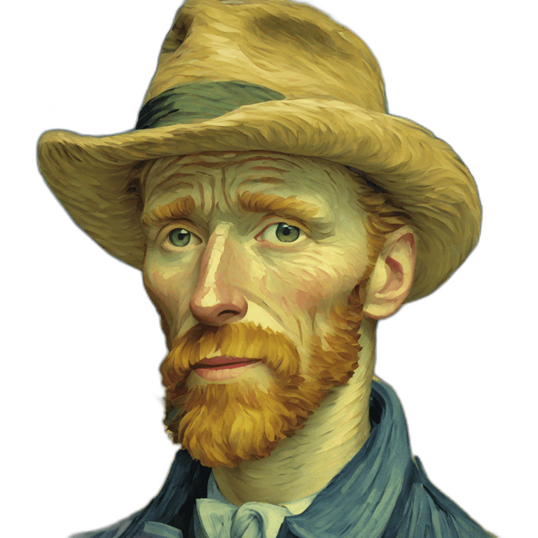 vincent van gogh wink emoji