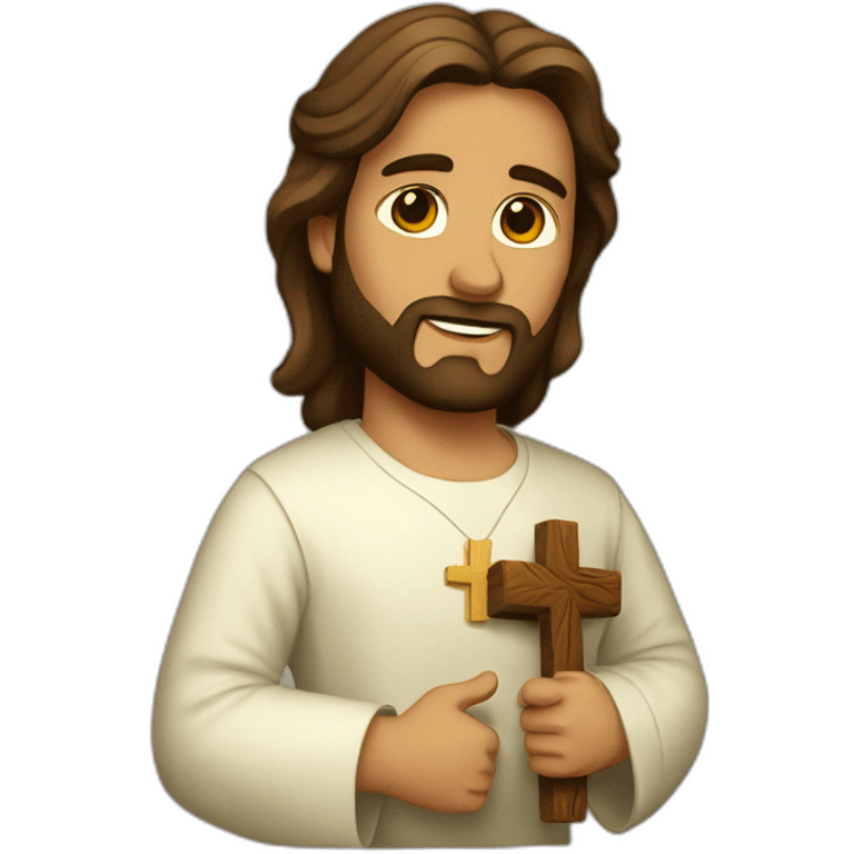 Jesús en la cruz  emoji