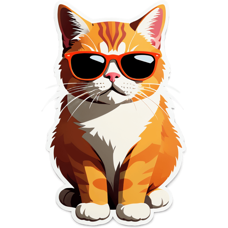 Cat with sunglasses emoji