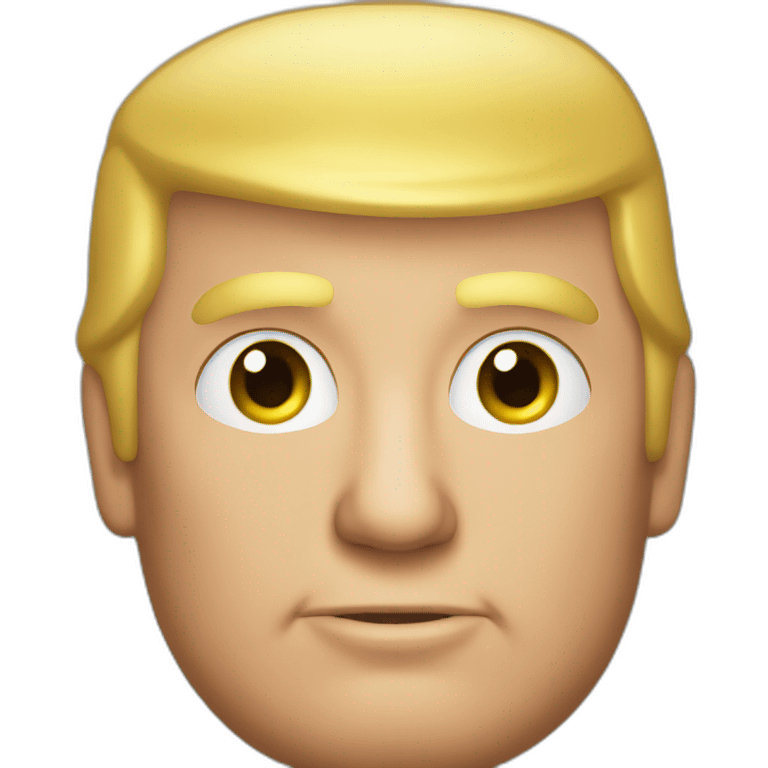 bald head donald trump emoji