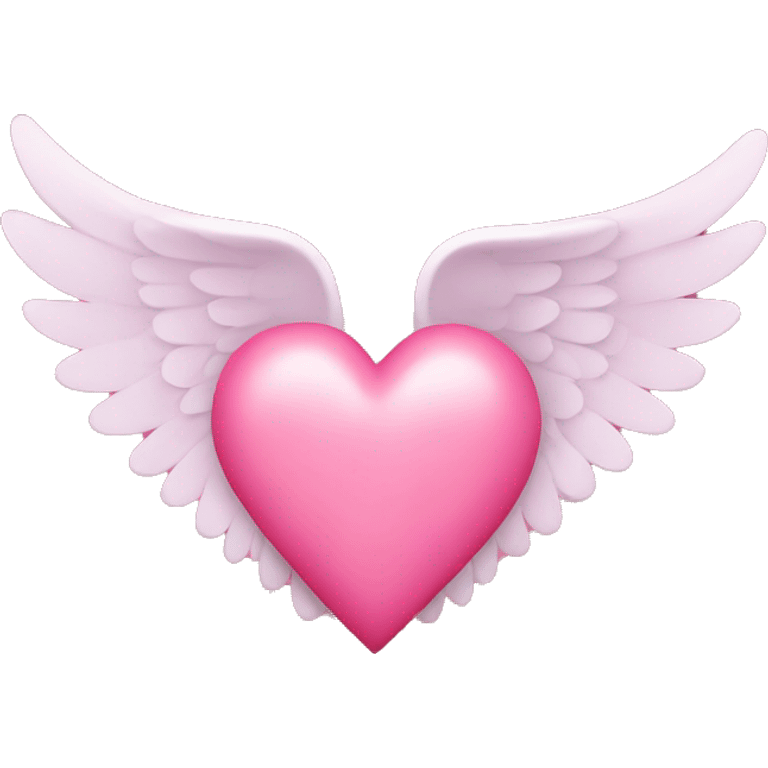 Heart with pink wings emoji