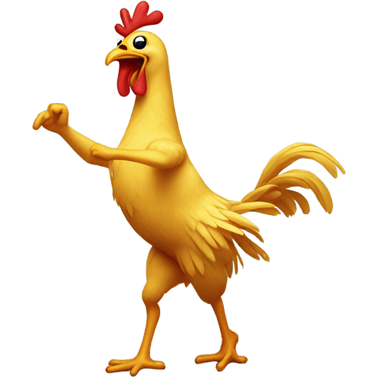 Dancing chicken emoji