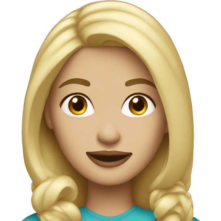 Blonde woman at target emoji