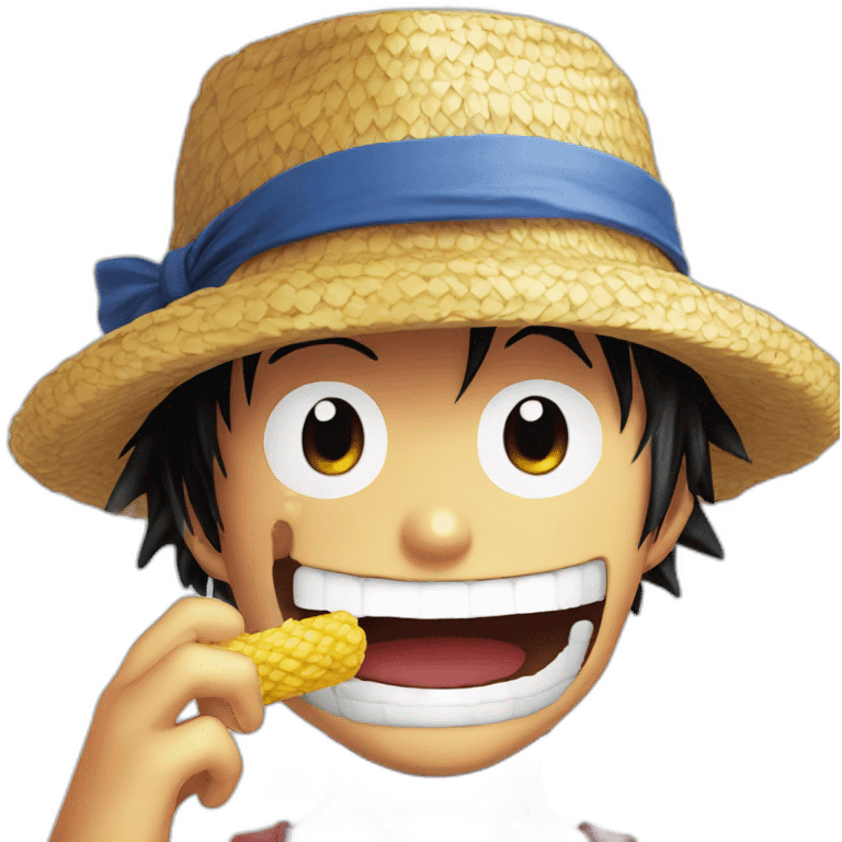 gummy bear straw hat luffy emoji