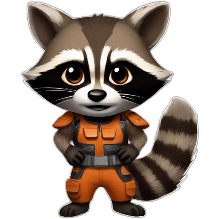 rocket raccoon emoji