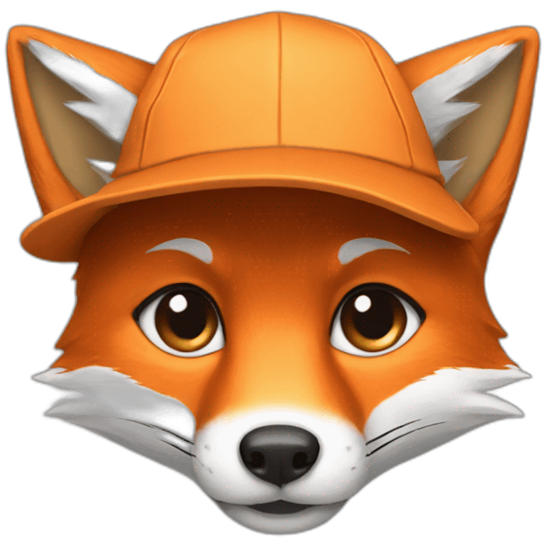 fox with cap emoji