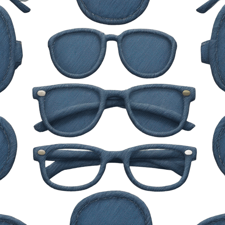 Glasses made from denim emoji