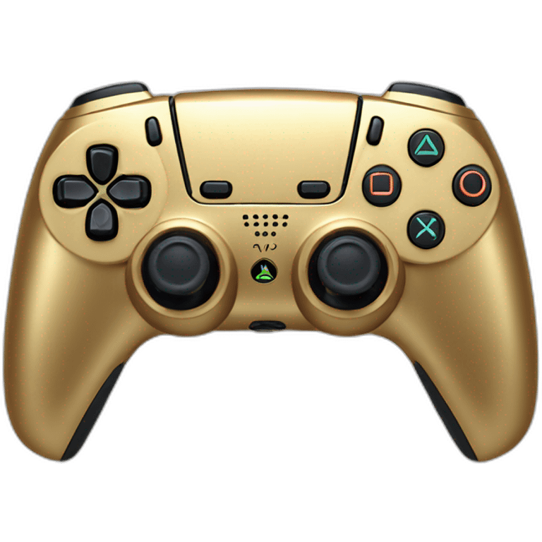 PS5 gold game pad emoji