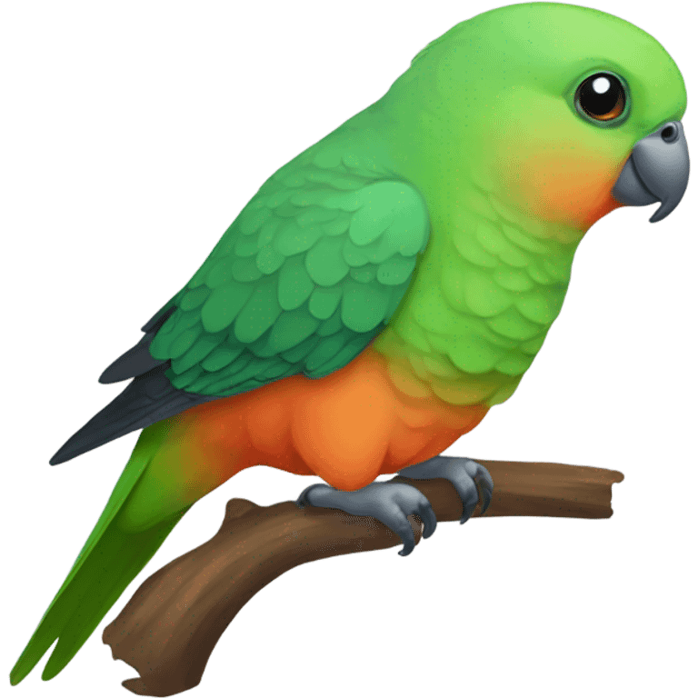 Female red bellied parrot emoji