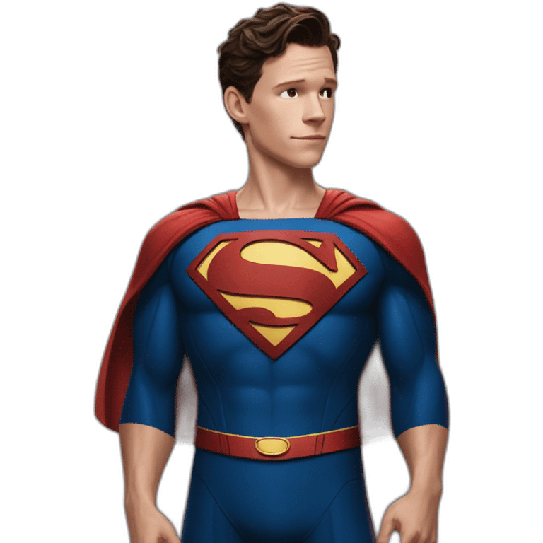 tom holland vestido de superman emoji