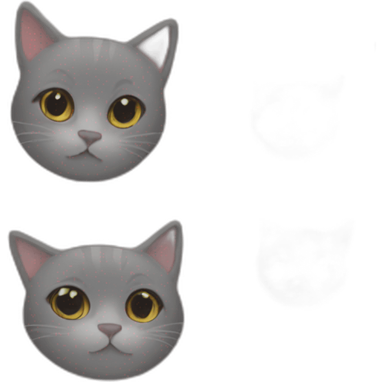 Cat + tee emoji