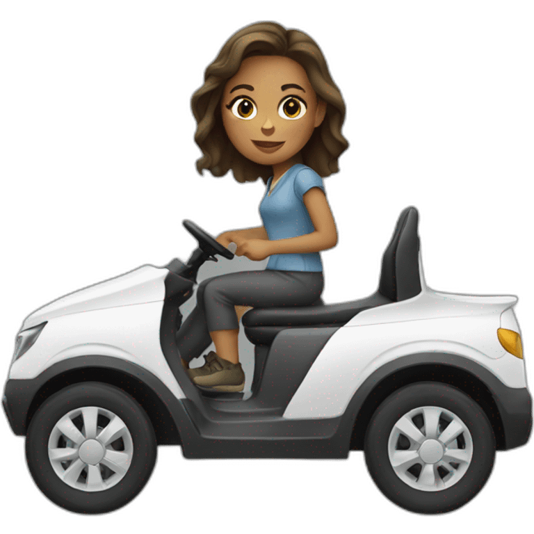 girl driver emoji