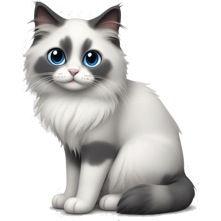 Ragdoll cat blue bicolor emoji