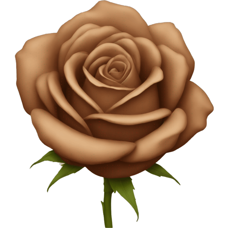 brown rose emoji