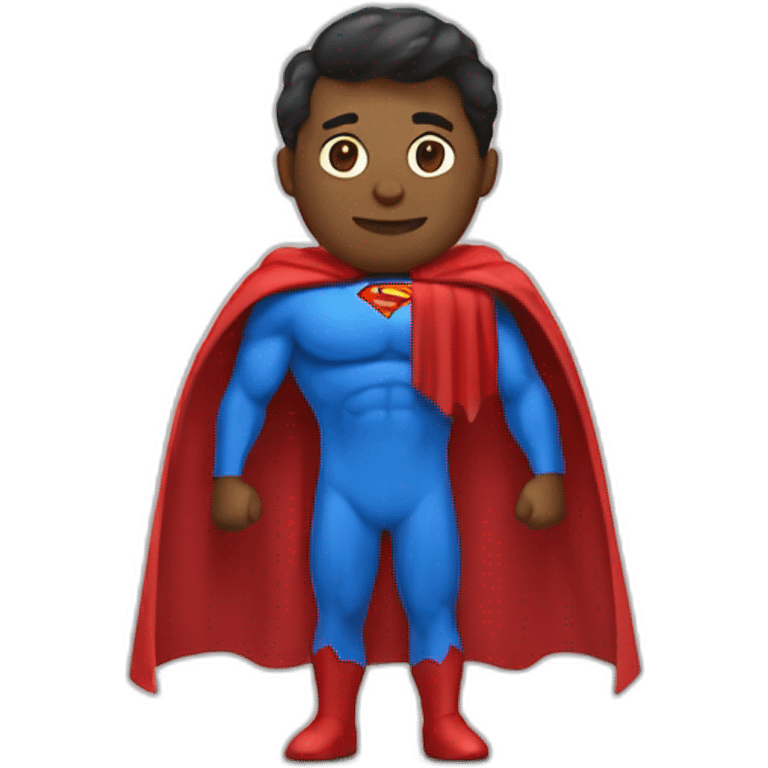 developer with superman cape emoji