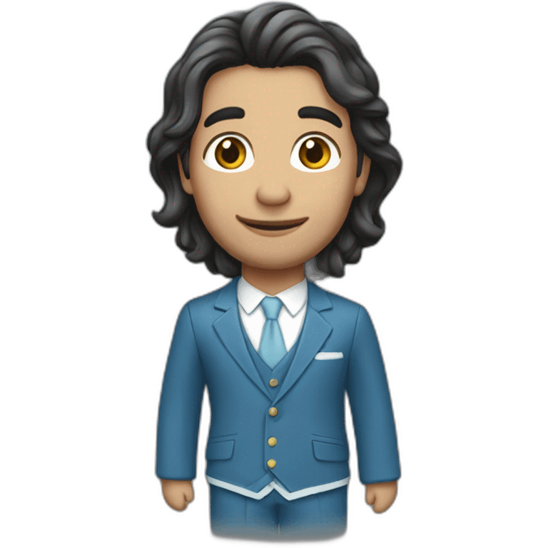 Argentinian in national suit  emoji