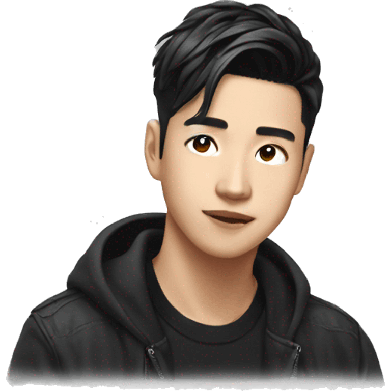 Asian kpop guy emoji