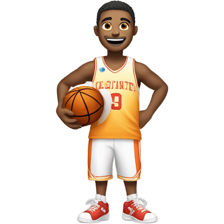 I Love basketball emoji