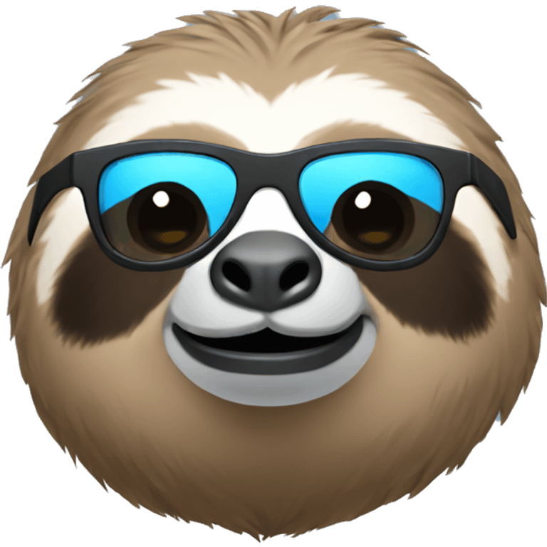 Sloth with sunglasses emoji