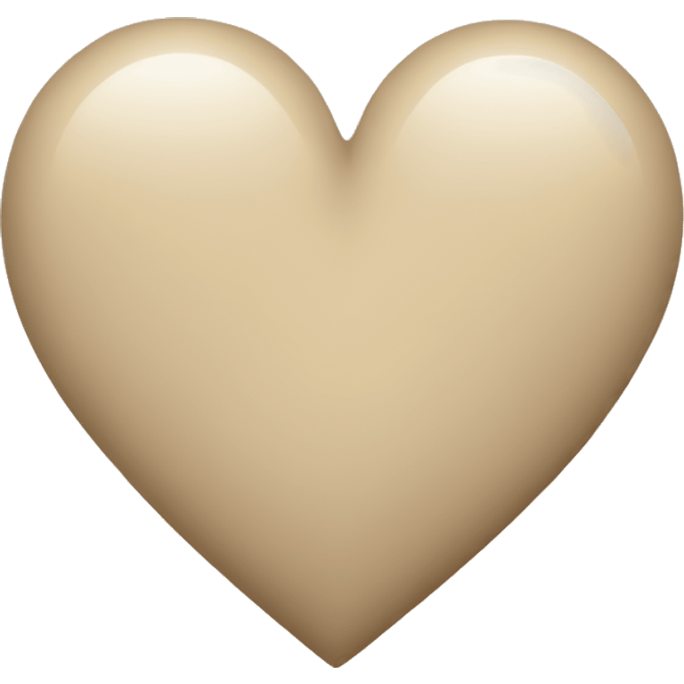 heart beige emoji