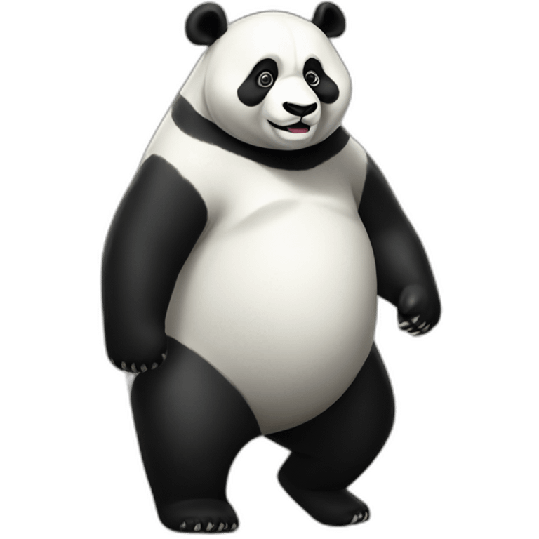 realistic panda full body emoji