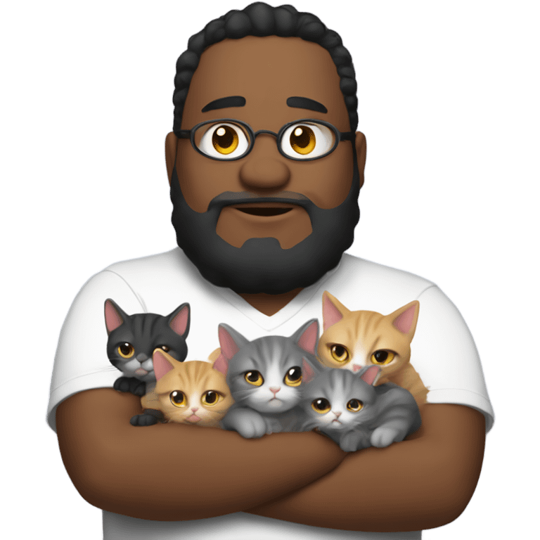 big fat discord moderator with his kittens emoji