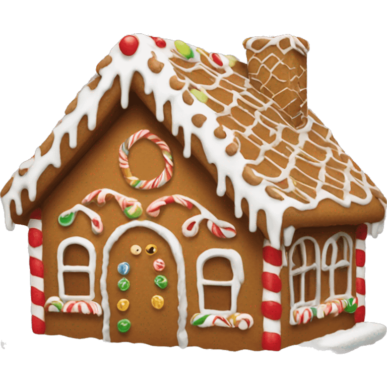 Gingerbread house emoji